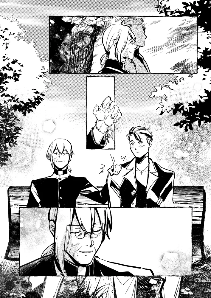 Manga page samples, for original manga or past fanbook