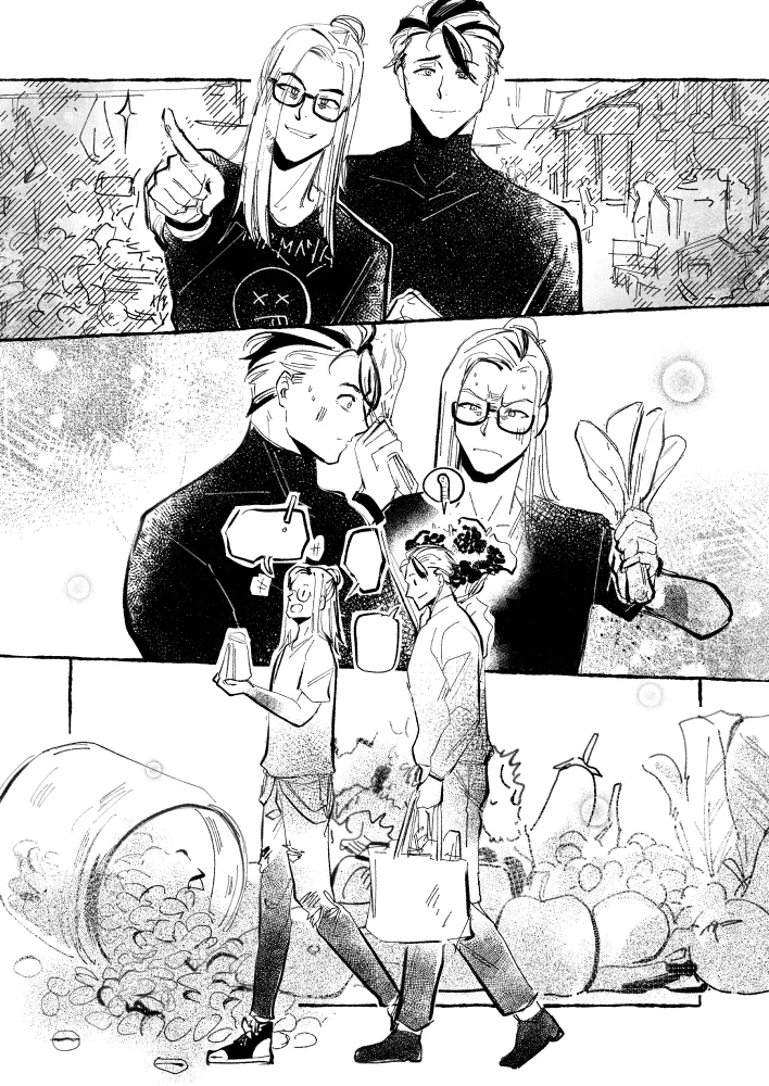 Manga page samples, for original manga or past fanbook